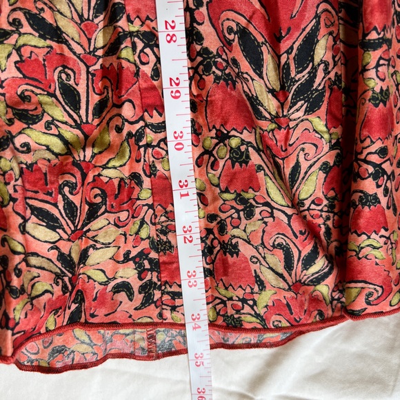 Peruvian Connection Multi colored Patterned  pleated Maxi Skirt - Picture 7 of 7